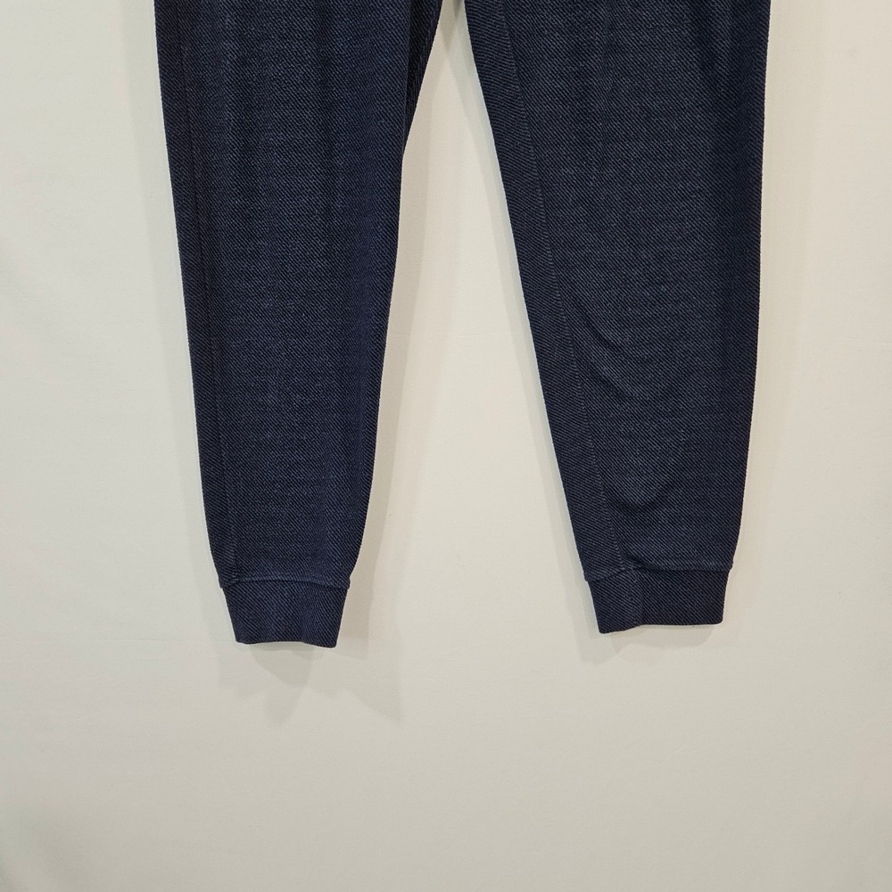 Faherty Brand Mens Legend Herringbone Knit Joggers XL Blue Lounge Pockets Casual - Picture 5 of 14